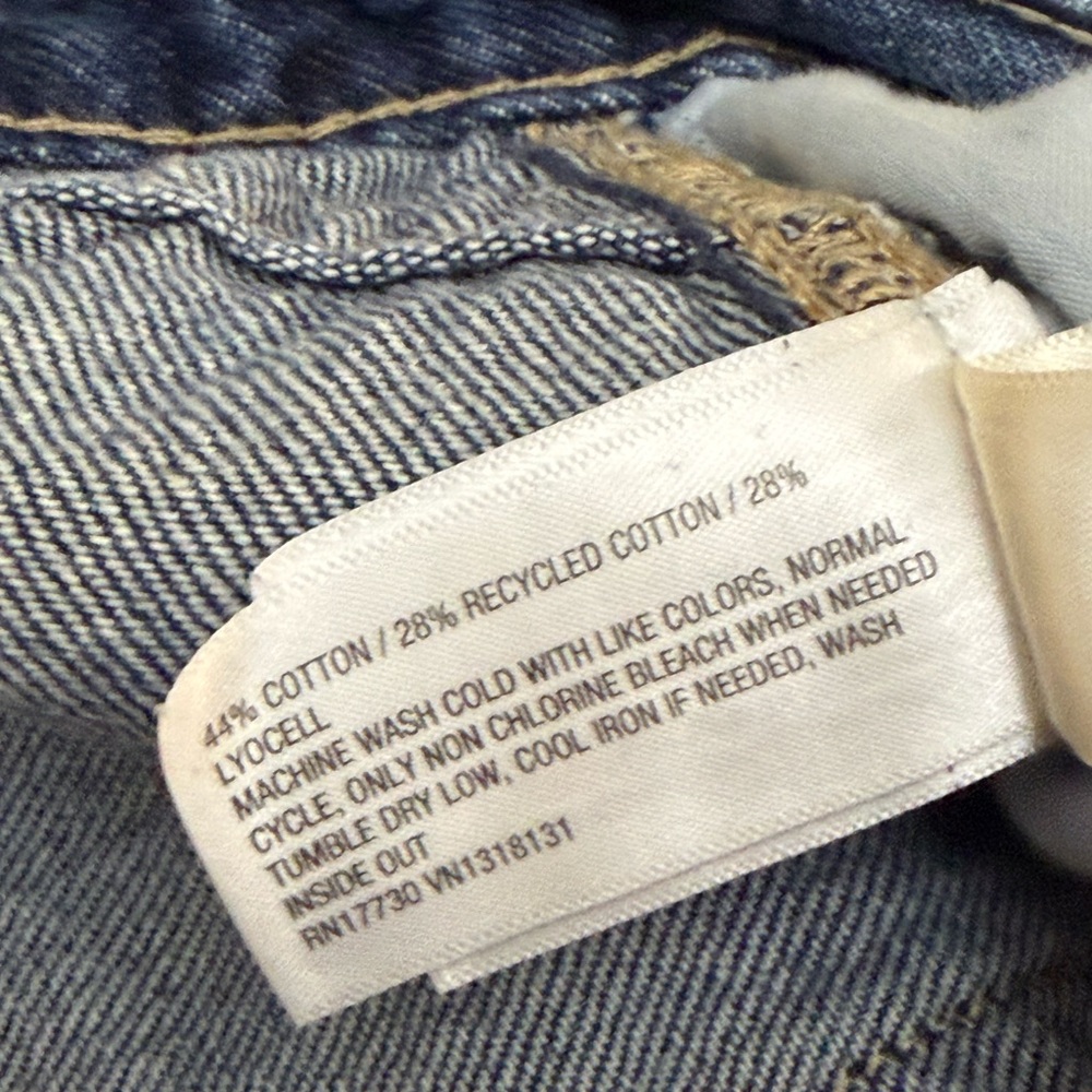 Universal Threads High Rise Barrel Leg Button Fly Dark Blue Women's Jeans 10 - Picture 10 of 10